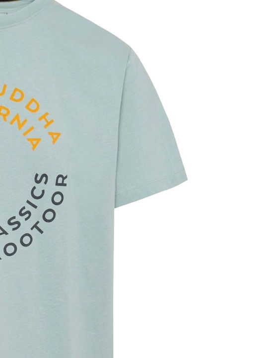 Funky Buddha Ανδρική Μπλούζα Κοντομάνικη Aqua Grey