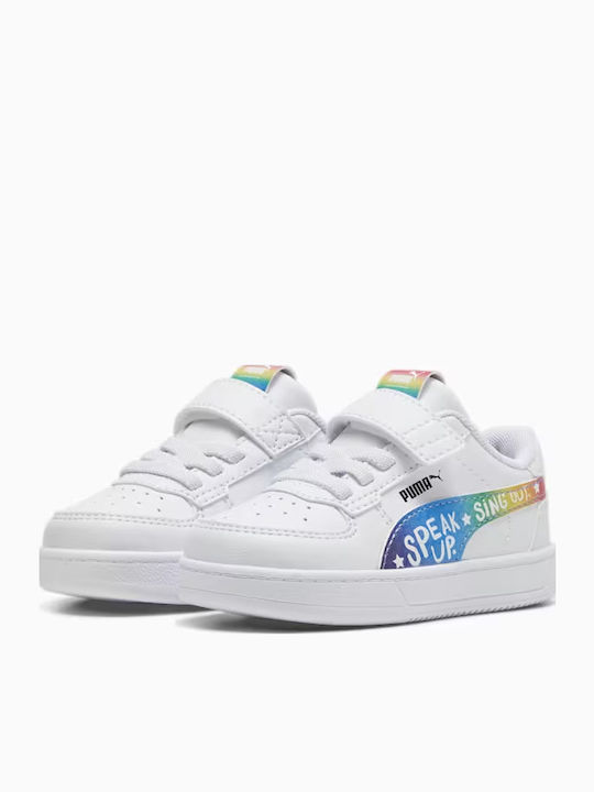 Caven 2.0 Kids Sneakers With Hoop & Loop Closure White