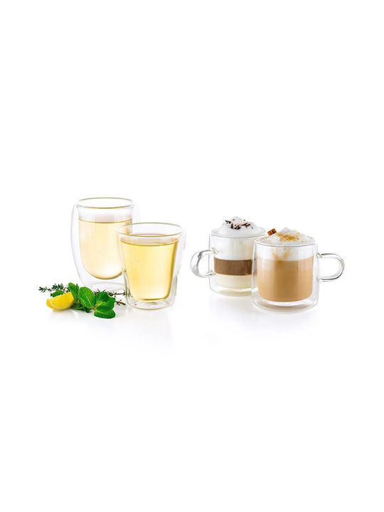 Luigi Ferrero Set of Cups Tea Glass Brown 280ml 1006344 2pcs
