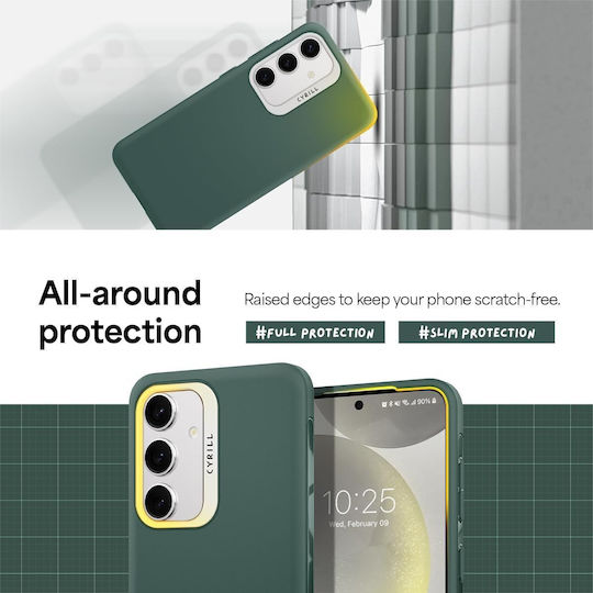 Spigen Cyrill UltraColor Back Cover Σιλικόνης με Λουράκι Πράσινο (Galaxy S24)