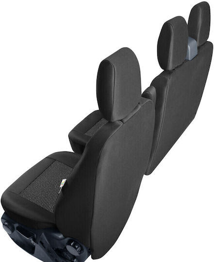Tailor-made Front Seat Covers For Ford Transit Custom (to 06.2018 From 06.2018) With Table - 1+2 Seats