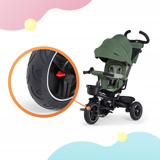 Kinderkraft Spinstep Foldable & Convertible 5 in 1 for 9 Months Green