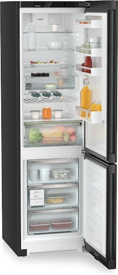 Liebherr Kühl-Gefrierkombination 371Es NoFrost H201.5xB59.7xT67.5cm. Schwarz CNbdc 573i Plus