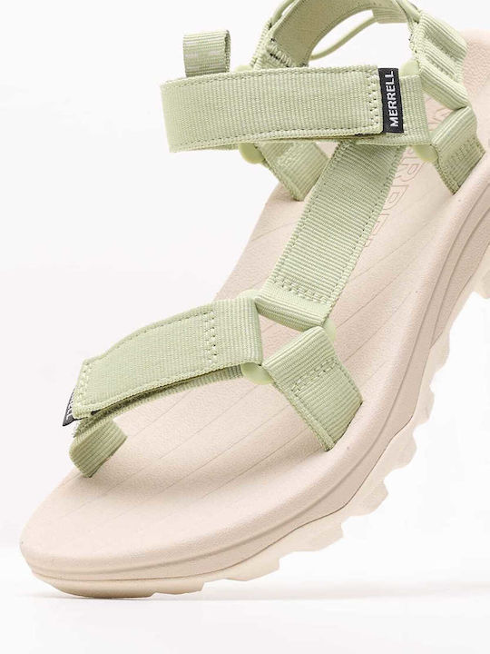 Women's Flat Sandals in Green Color