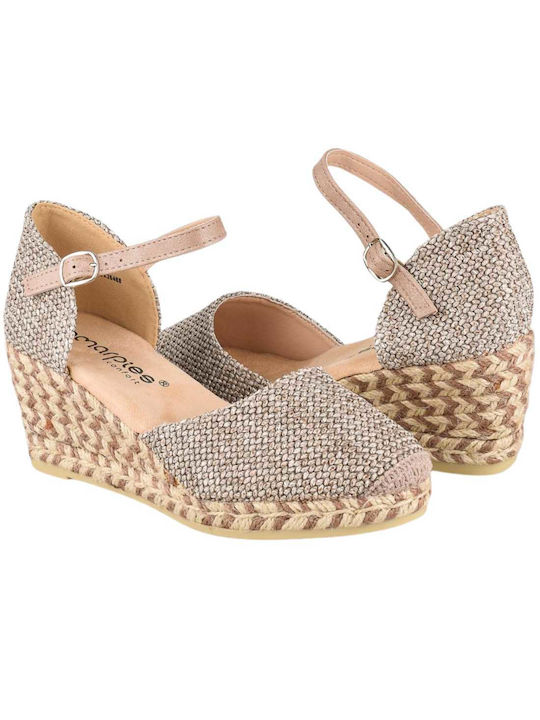 Amarpies Platforme dama în stil espadrile Gri