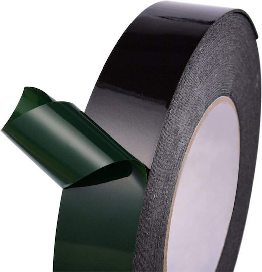 Αυτοκόλλητη Ταινία Διπλής Όψης Μαύρη 5mx40mm