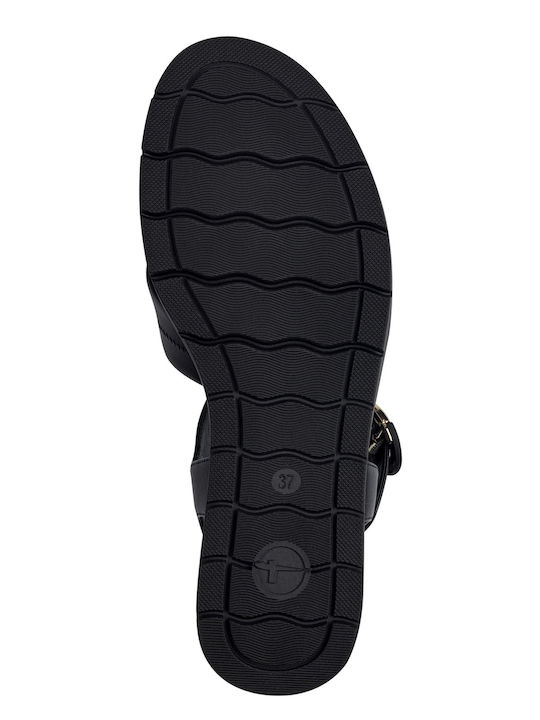 Tamaris Women's Anatomical Platform in Black Color 1-28202-42 003 Black Leather