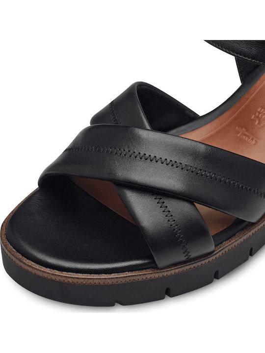 Tamaris Women's Anatomical Platform in Black Color 1-28202-42 003 Black Leather