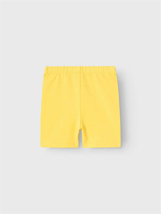 Kinder Leggings Radfahren Kurz yellow
