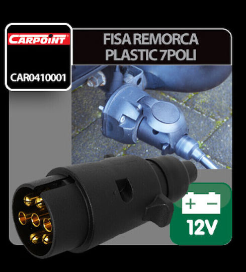Carpoint Stecker Steckdose Anhänger mit 7 Pin 12V