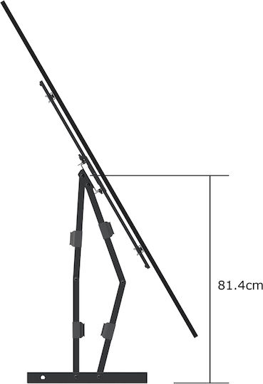 Multibrackets M Universal Long Reach Arm 910mm HD Dual Βάση Τηλεόρασης Τοίχου με Βραχίονα έως 80" και 60kg Μαύρο