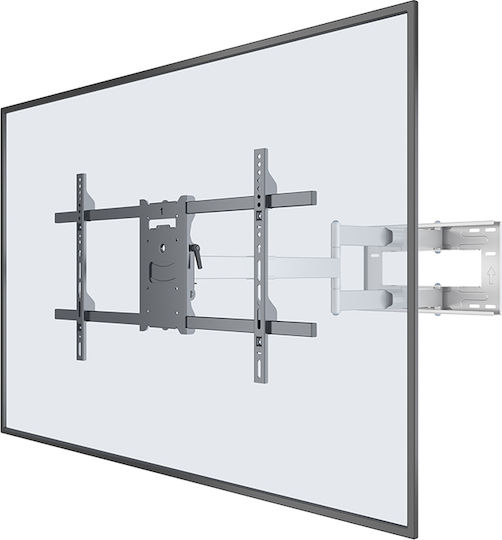 Multibrackets M Universal Long Reach Arm HD 1010mm Single Suport TV de perete cu braț până la 75" și 40kg Alb