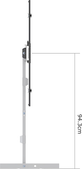 Multibrackets M Universal Long Reach Arm HD 1010mm Single Suport TV de perete cu braț până la 75" și 40kg Alb