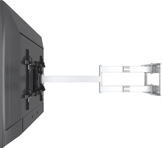 Multibrackets M Universal Long Reach Arm HD 1010mm Single Suport TV de perete cu braț până la 75" și 40kg Alb