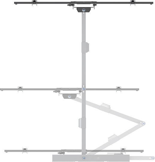 Multibrackets M Universal Long Reach Arm HD 1010mm Single Suport TV de perete cu braț până la 75" și 40kg Alb