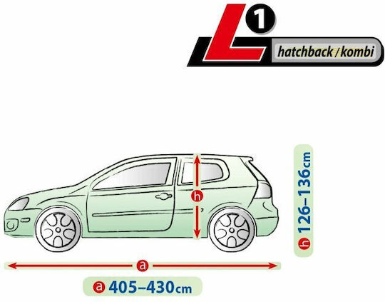 Membrane Garage Full Car Cover Completely Waterproof And Breathable - L1 - Hatchback/kombi