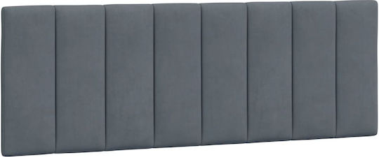 vidaXL Fabric Back Cushion for Bed Headboard Dark Gray 140x45cm