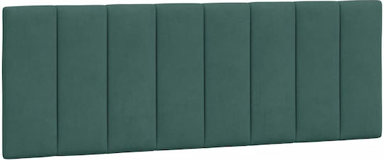 vidaXL Fabric Bed Headboard Cushion Dark Green 140x45cm