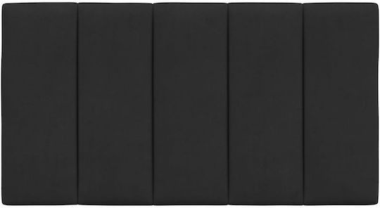 vidaXL Stoff-Kopfstütze Für Bett Schwarz 90x45cm