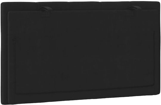 vidaXL Stoff-Kopfstütze Für Bett Schwarz 90x45cm