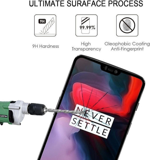 2.5D 0.33mm Full Face Tempered Glass Μαύρο (OnePlus 6)