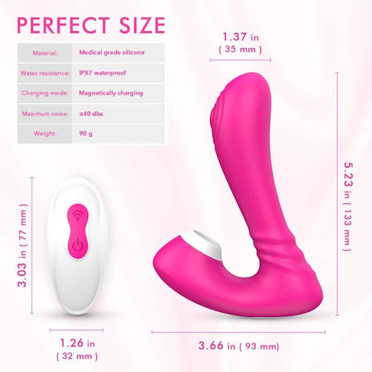 Lyst Ασύρματος G-spot Δονητής Με Αναρροφητή Με 9 Αναρροφήσεις & 9 Δονήσεις Από Σιλικόνη