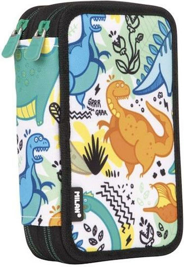 Backpack For Pencils Milan Dinosaurs 19,5 X 13 X 5 Cm