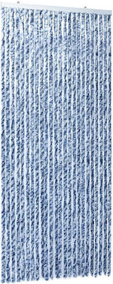 vidaXL Κουρτίνα Πόρτας από Ύφασμα Μπλε 100x200cm 377371