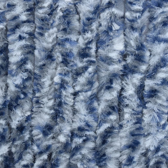 vidaXL Fabric Door Curtain Blue 100x200cm 377371
