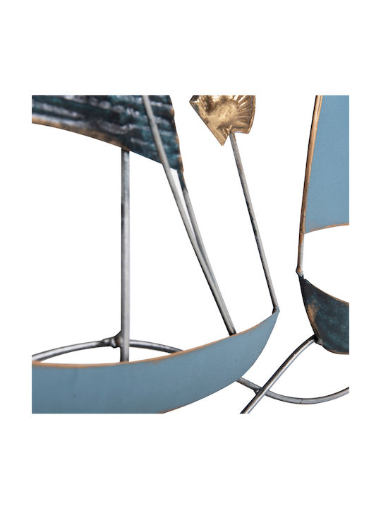HomeMarkt Wall Decor Made of Metallic 50x6x50cm