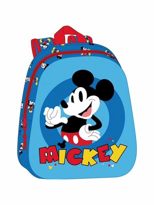 Mickey Mouse Clubhouse Ghiozdan Școlar de Umăr Grădinița în culoarea Albastru