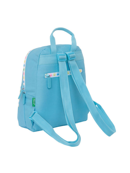 Backpack Benetton Spring Mini Celeste 25 X 30 X 13 Cm