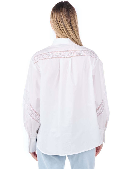 Beatrice Women's Long Sleeve Shirt White