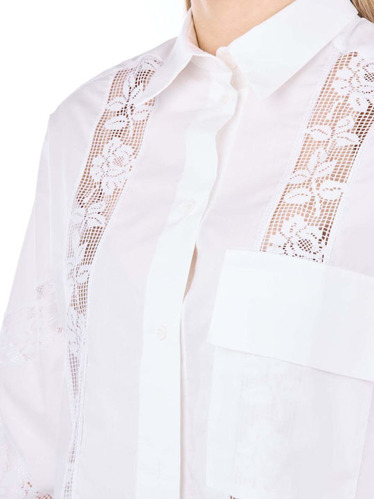Women's Long Sleeve Shirt White