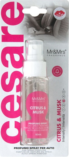 Mr & Mrs Fragrance Car Air Freshener Spray Lemon / Orange / Sandalwood 50ml