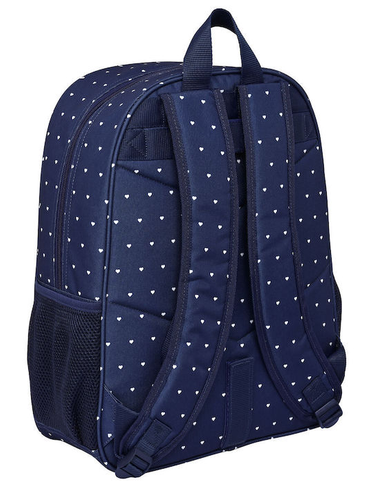 School Bag Safta Paris Pink Navy Blue 33 X 42 X 14 Cm