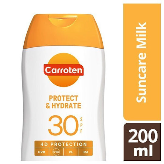 Carroten Protect & Hydrate Αδιάβροχο Αντηλιακό Σώματος SPF30 200ml