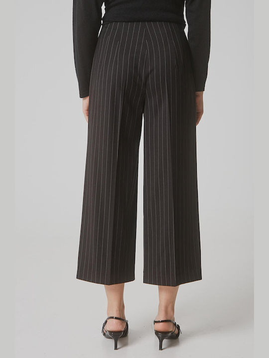 Bill Cost Femei Pantaloni culottes Cu dungi Neagră