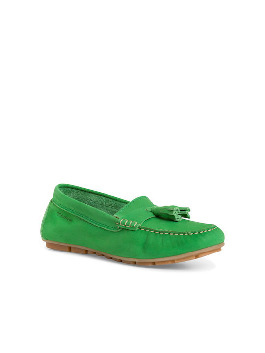 Tamaris Green Mocasini Anatomic din piele pentru femei, verzi (1-24600-42 700)