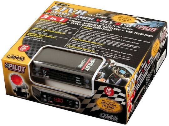 Stvr - Digital Auto Timer Digital Voltage And Rpm Display 12v
