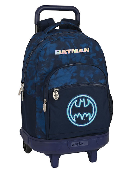 Schultasche mit Rädern Batman legendäre Marineblau 33 X 45 X 22 Cm