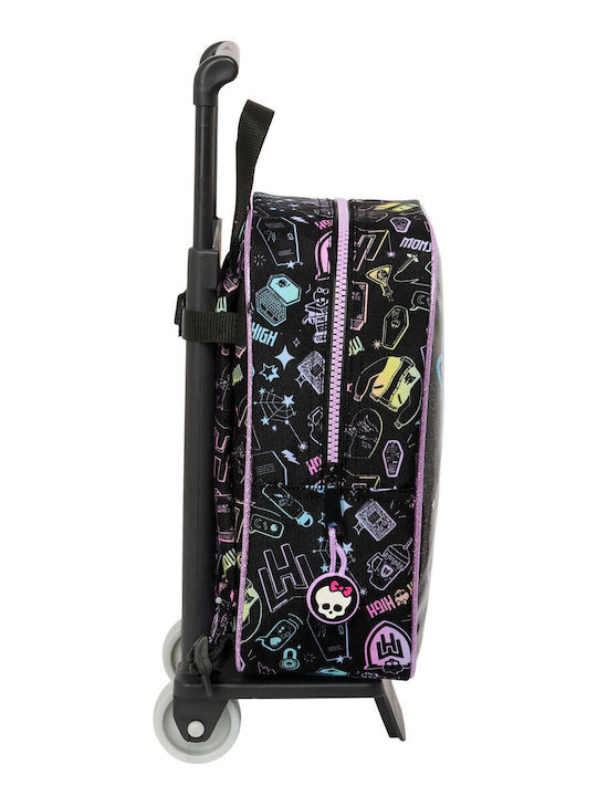 Σχολική Τσάντα Με Ρόδες Monster High Μαύρο 22 X 27 X 10 Cm