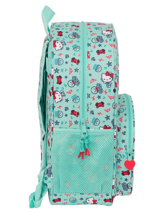 Hello Kitty Sea Lovers Türkis Schulranzen 33 x 42 x 14 cm