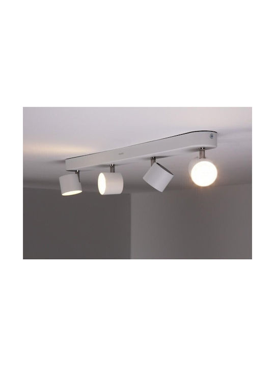 Philips LED Warm White Spot with 4 Lights in White Color