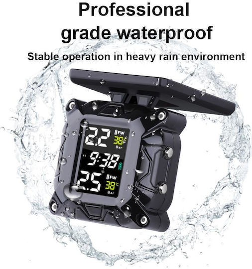 M9 Motorcycle Solar Wireless Tire Pressure Monitor Tire Pressure