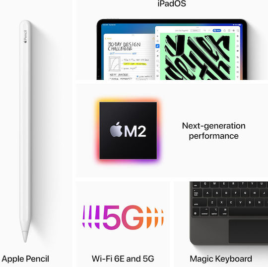 Apple iPad Pro 2022 12.9" with WiFi & 5G (8GB/512GB) Silver