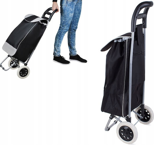 Shopping Trolley Black 55x55x55cm