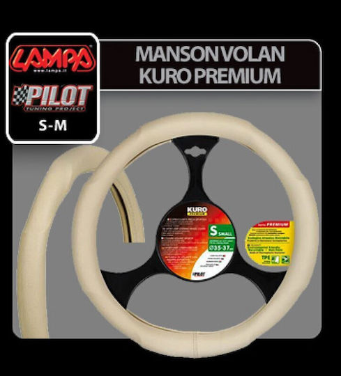 Husă de volan Kuro Tpe - M - Ø 37/39 cm - Bej