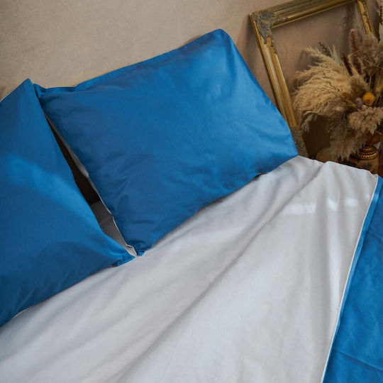 Heinner Σετ Σεντόνια Διπλά 200x220εκ. Blue (4τμχ)