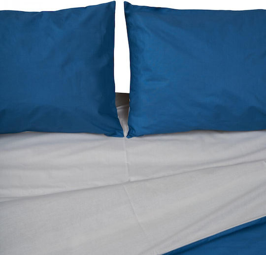 Heinner Σετ Σεντόνια Διπλά 200x220εκ. Blue (4τμχ)